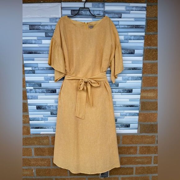 Cremieux Natalia Tie Front Ruffle Sleeve Dress 12 - Picture 4 of 17